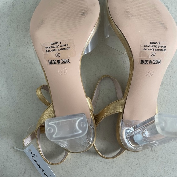 DE BLOSSOM, Gino-3 Gold Heel, 7.5, Prom - Picture 3 of 3